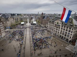 Nederland twee minuten stil tijdens Dodenherdenking, Dam maar deels gevuld