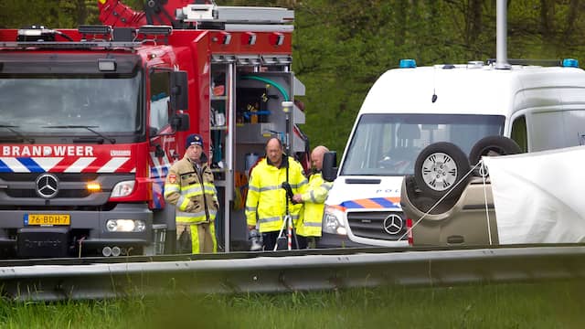 Frontale aanrijding door spookrijder op A79. Frontale aanrijding door spookrijder op A79.