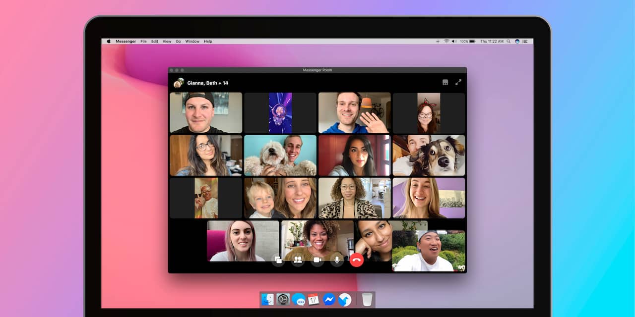 Facebook zet nieuwe videobeldienst Messenger Rooms wereldwijd live
