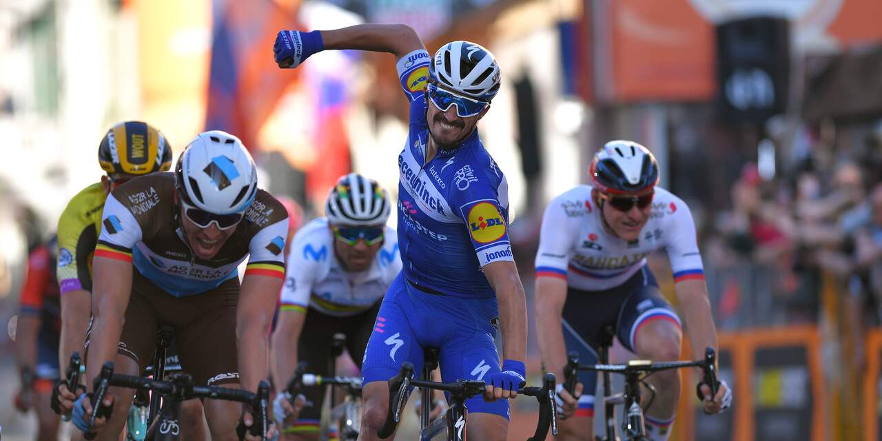 Alaphilippe sprint in Milaan-San Remo naar zevende seizoenszege
