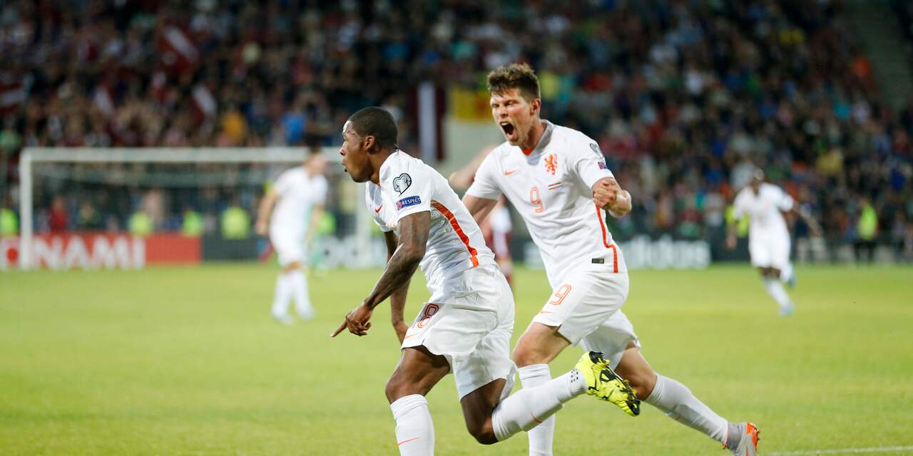 Nederlands elftal na rust langs Letland in EK-kwalificatie