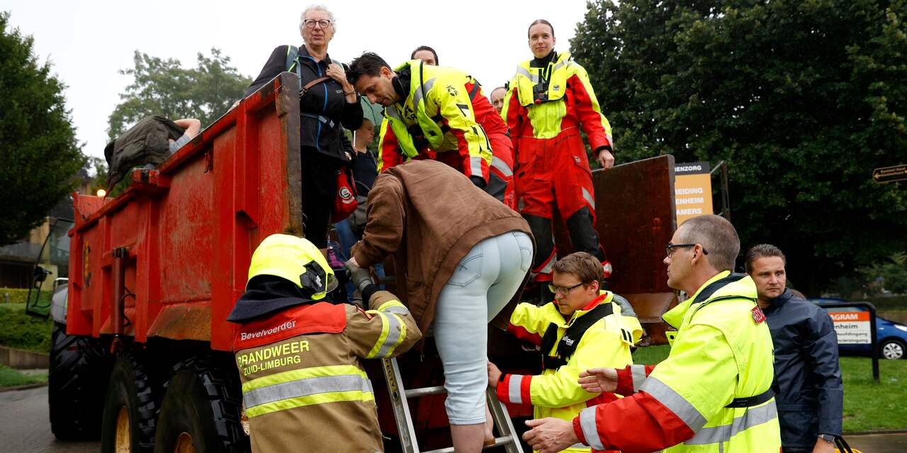 Wateroverlast in Valkenburg alsmaar heviger, bewoners worden geëvacueerd
