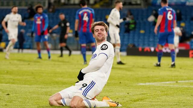 Patrick Bamford zorgde voor het slotakkoord bij Leeds United-Crystal Palace.