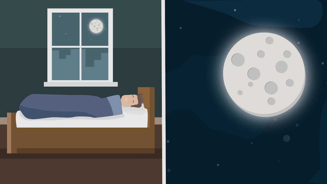 Beeld uit video: Slapen we slechter bij volle maan?
