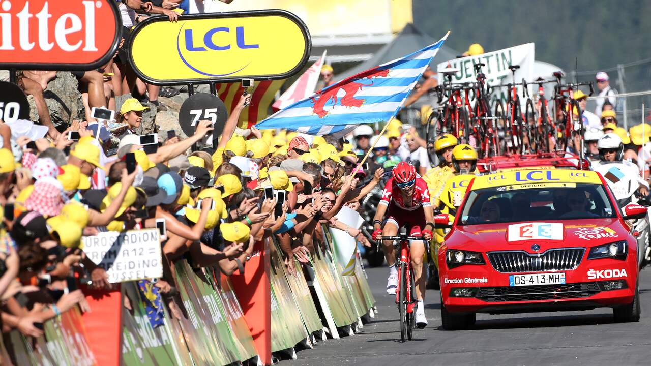 Ilnur Zakarin won in 2016 een etappe in de Tour de France.