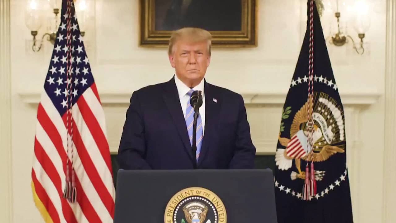 Beeld uit video: Trump legt zich neer bij naderend einde presidentschap