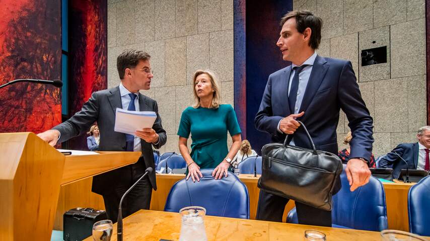Mark Rutte, Kajsa Ollongren en Wopke Hoekstra