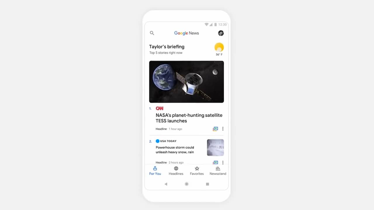 Dit is het nieuwe Google Nieuws  NU  Het laatste nieuws het eerst op