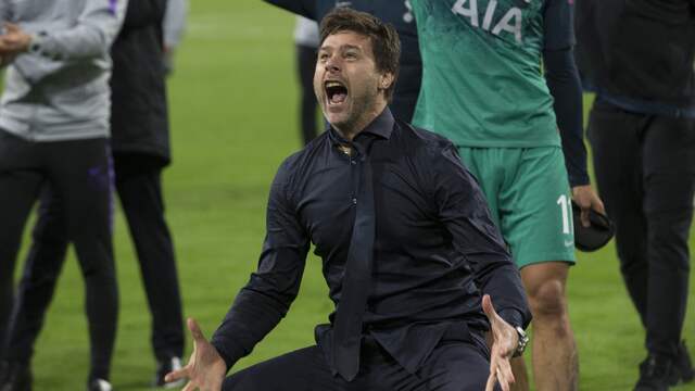 Een euforische Mauricio Pochettino nadat Tottenham Hotspur ten koste van Ajax doorgaat naar de Champions League-finale.