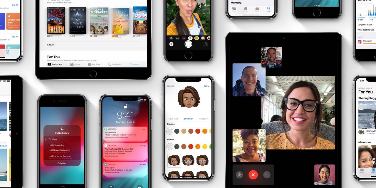 Apple brengt iOS 12 uit met meer controle over appgebruik