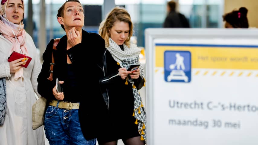 Treinverkeer Utrecht Centraal weer op gang na uitlopen werkzaamheden