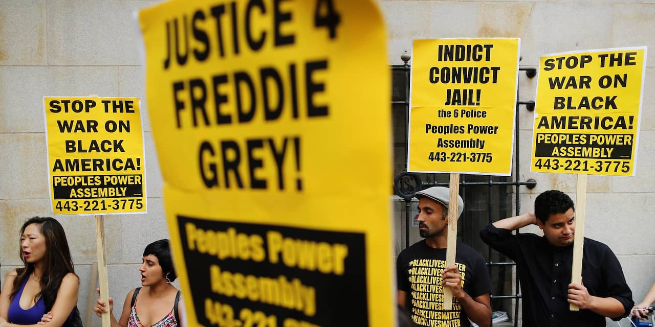 Agent vrijgesproken in zaak Freddie Gray in Baltimore