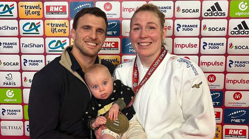 Polling dankzij baby op wolk van geluk naar WK judo: 'Medaille zou bizar zijn'