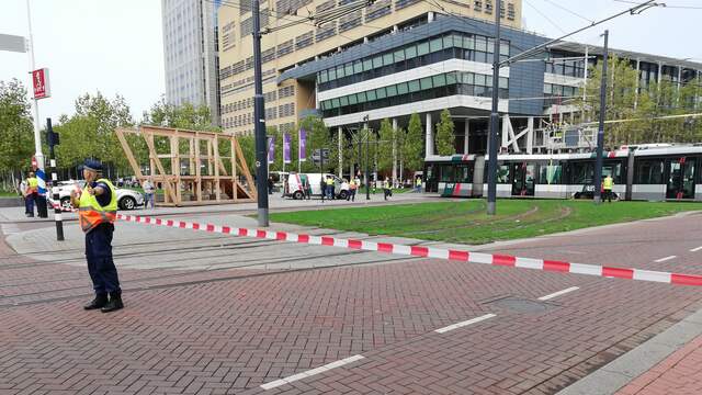 Ook autoverkeer ondervindt hinder
