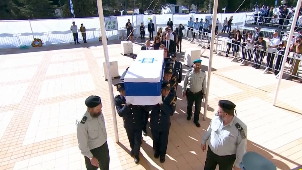 Beeld uit video: Veel (oud)-wereldleiders op begrafenis voormalig president Israël Peres