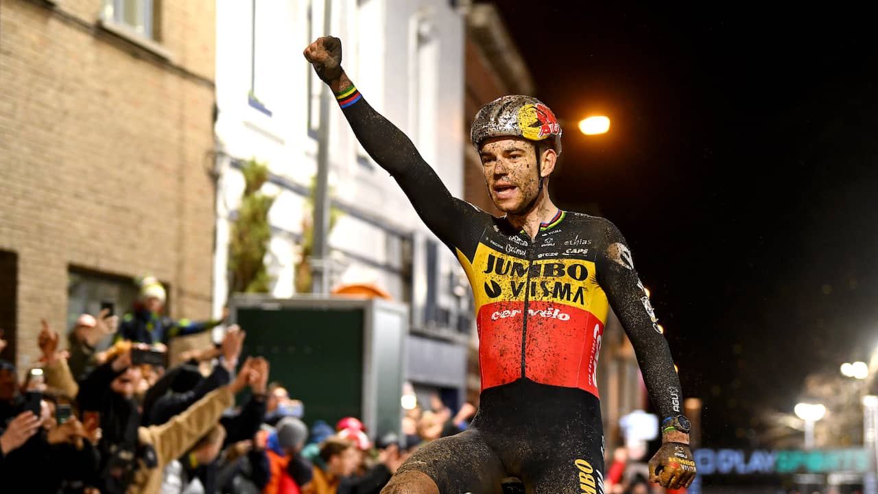 Van Aert beats Pidcock and Van der Poel after a good brawl in the evening cross Diegem |  Cycling