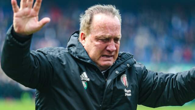Dick Advocaat rende huilend naar binnen toen hij met zijn laatste club Feyenoord de play-offs om Europees voetbal won.