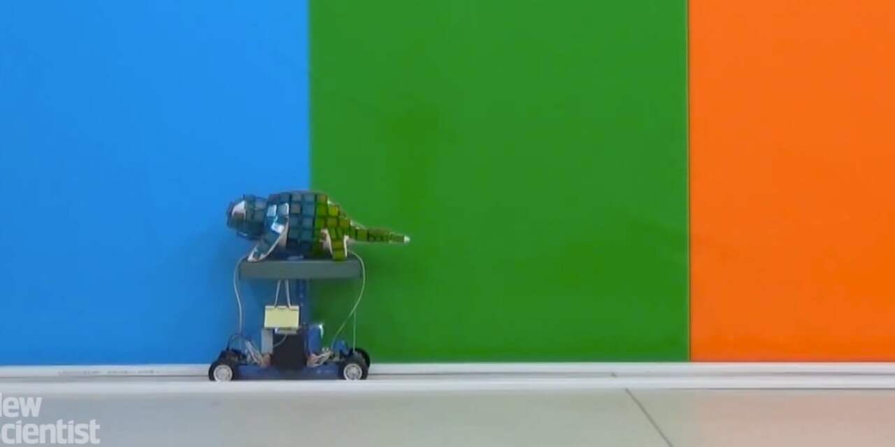 Robot verandert van kleur als kameleon