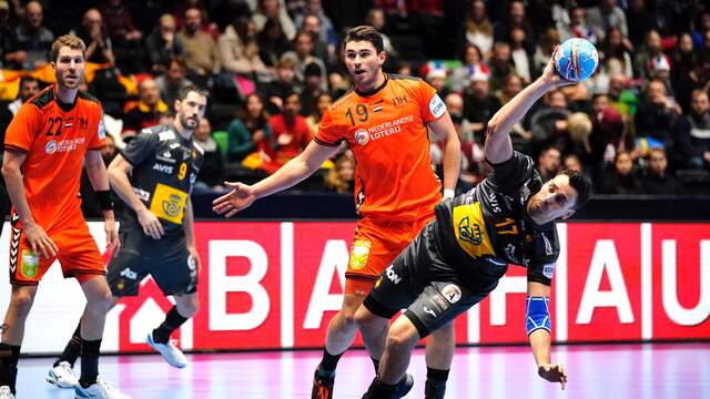 Vorig jaar deden de Nederlandse handballers voor het eerst mee aan het EK.
