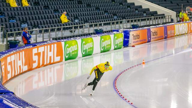 Patrick Roest kwam in Thialf in de buurt van het wereldrecord.