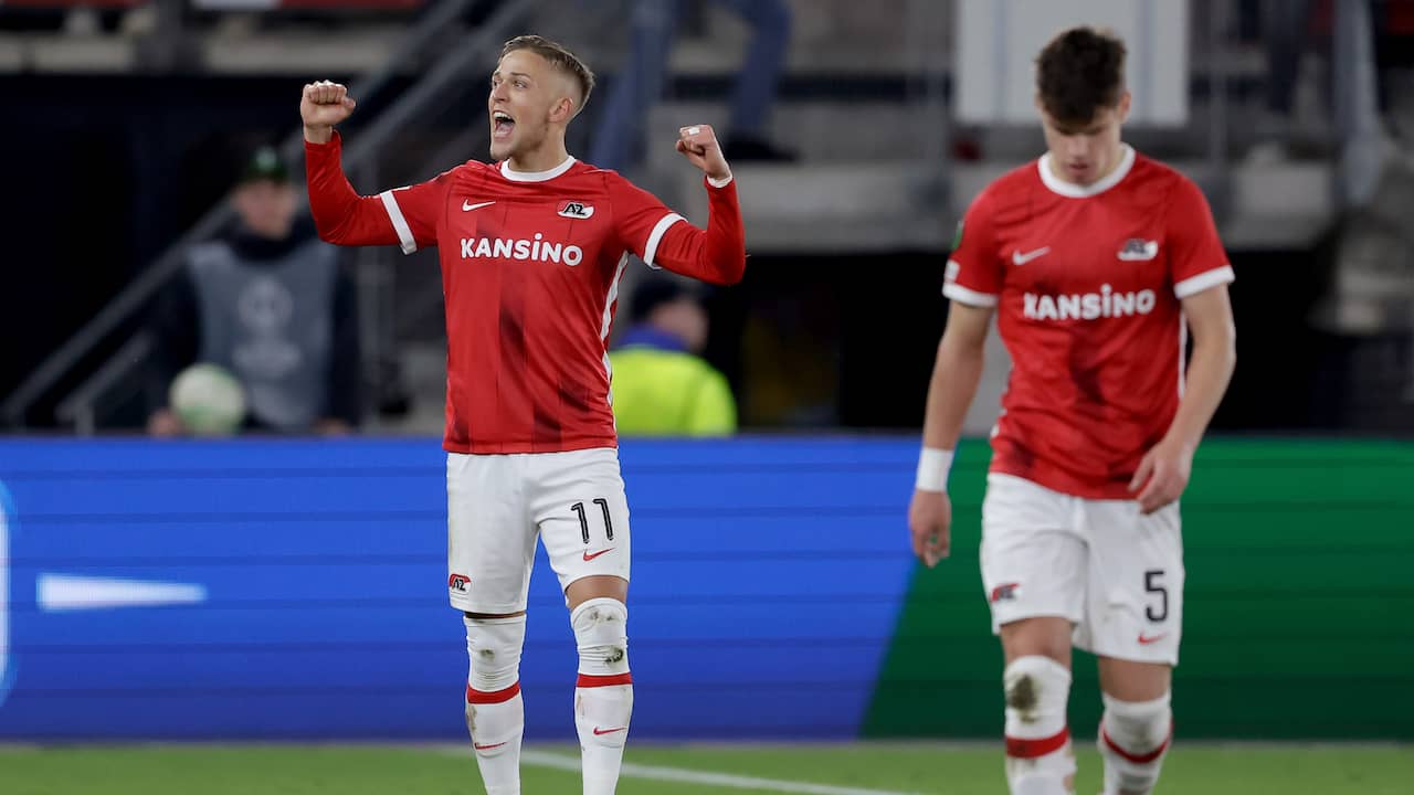 Image from video: Karlsson puts AZ next to Lazio with a nice goal
