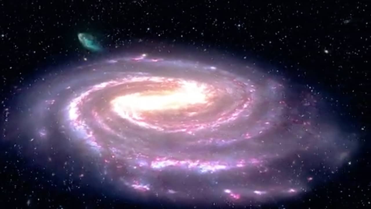 Beeld uit video: Ster verliest metgezel en schiet uit Melkweg