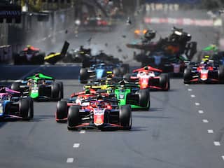 Verschoor wint Formule 2-race vanaf pole, flinke crash bij start in Bakoe