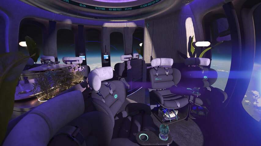 Space Perspective ballon interieur