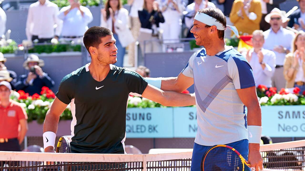 Ook Rafael Nadal moest vorige week zijn meerdere erkennen in Carlos Alcaraz.