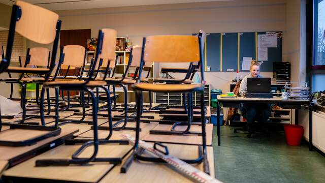 De scholen zijn al sinds half december gesloten.