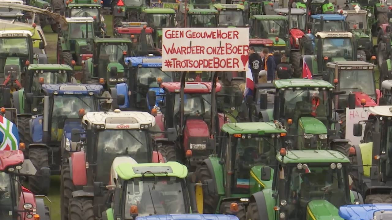 Beeld uit video: Zo verliep de boerenstaking: 'Ze willen af van hun slechte imago'