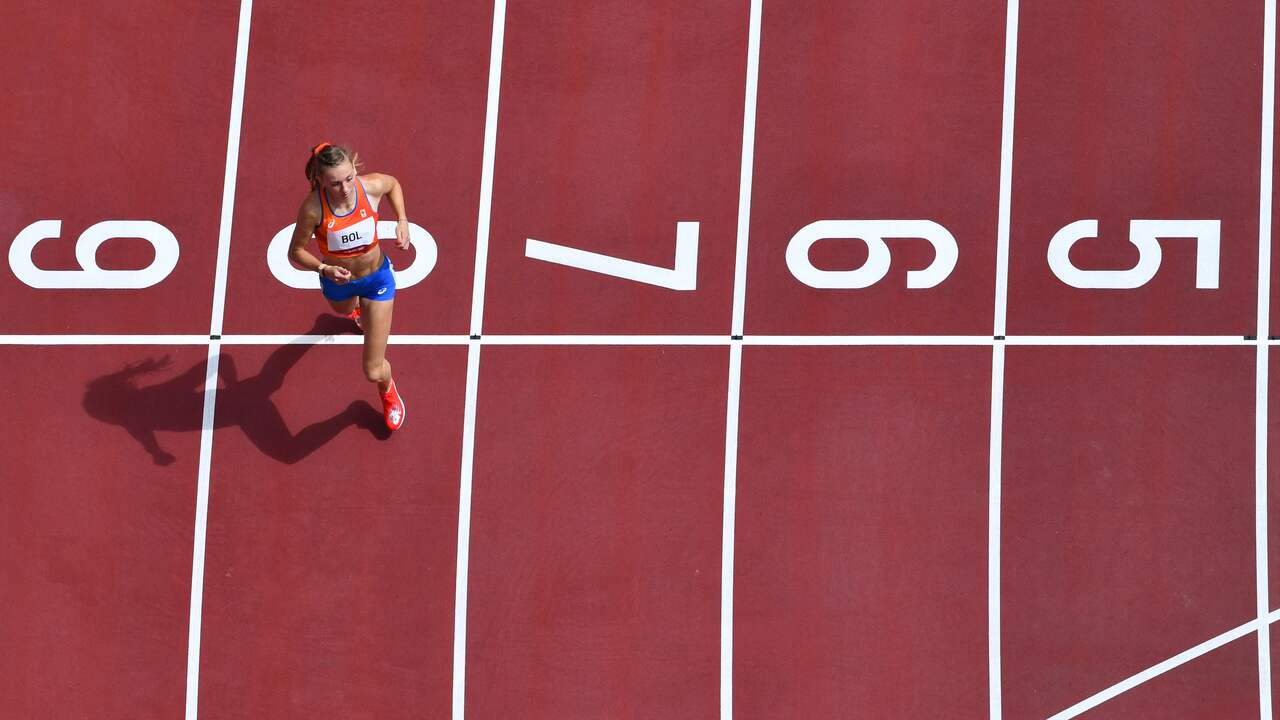 Femke Bol won met speels gemak haar heat in de series van de 400 meter horden.