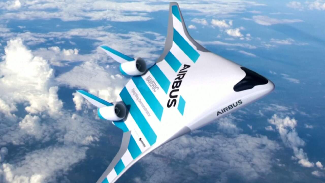 Vliegtuigbouwer Airbus onthult nieuw vliegtuig met futuristisch design