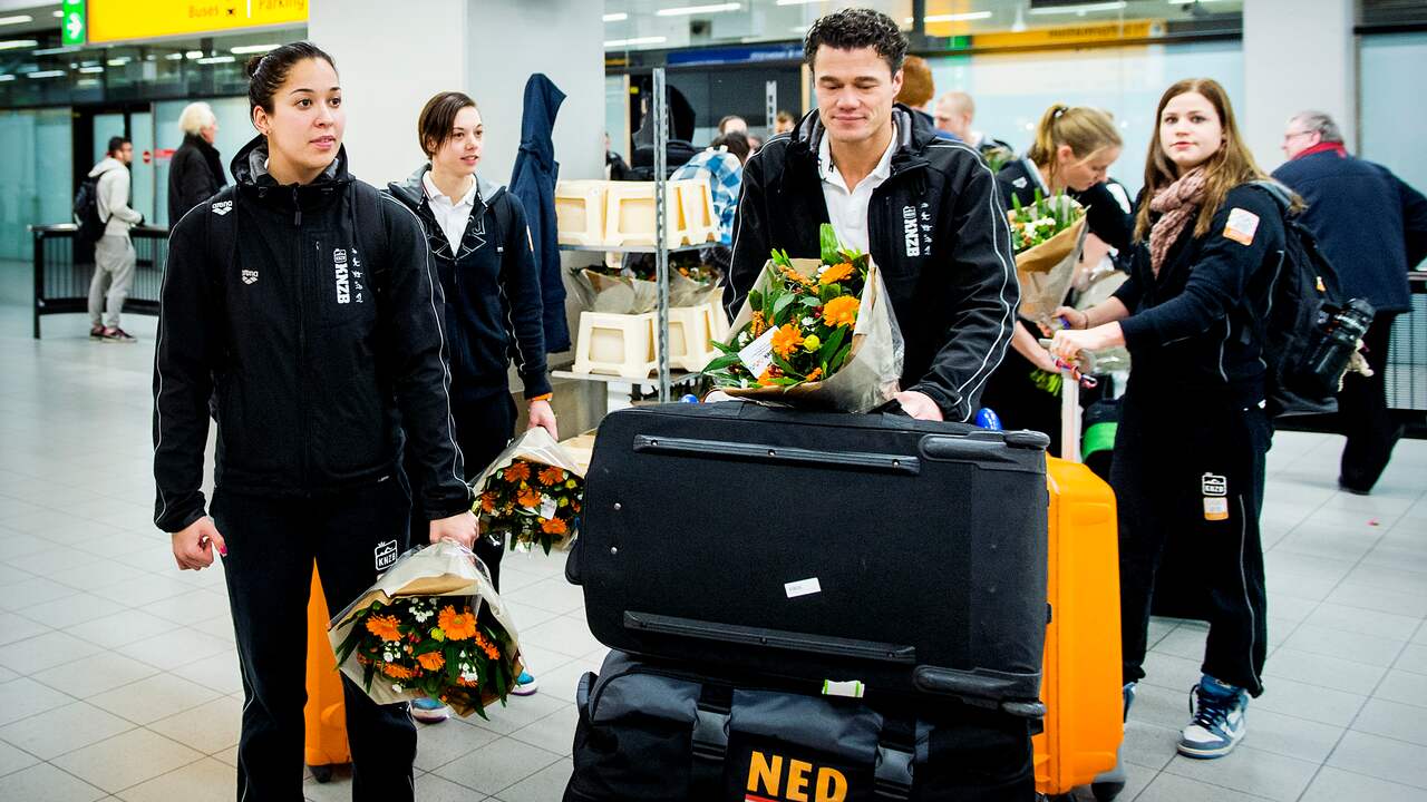 Ranomi Kromowidjojo en Jacco Verhaeren in 2012.
