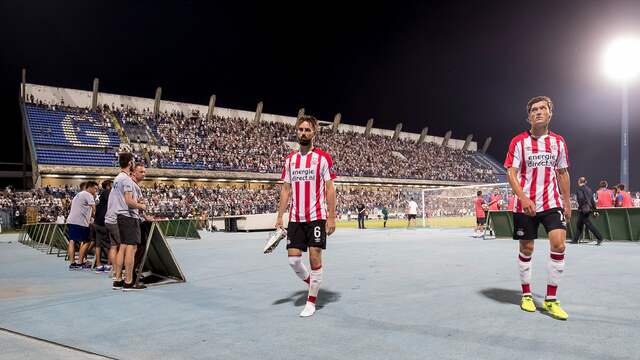 Vier jaar geleden blameerde PSV zich in de voorronde van de Europa League tegen het Kroatische Osijek.