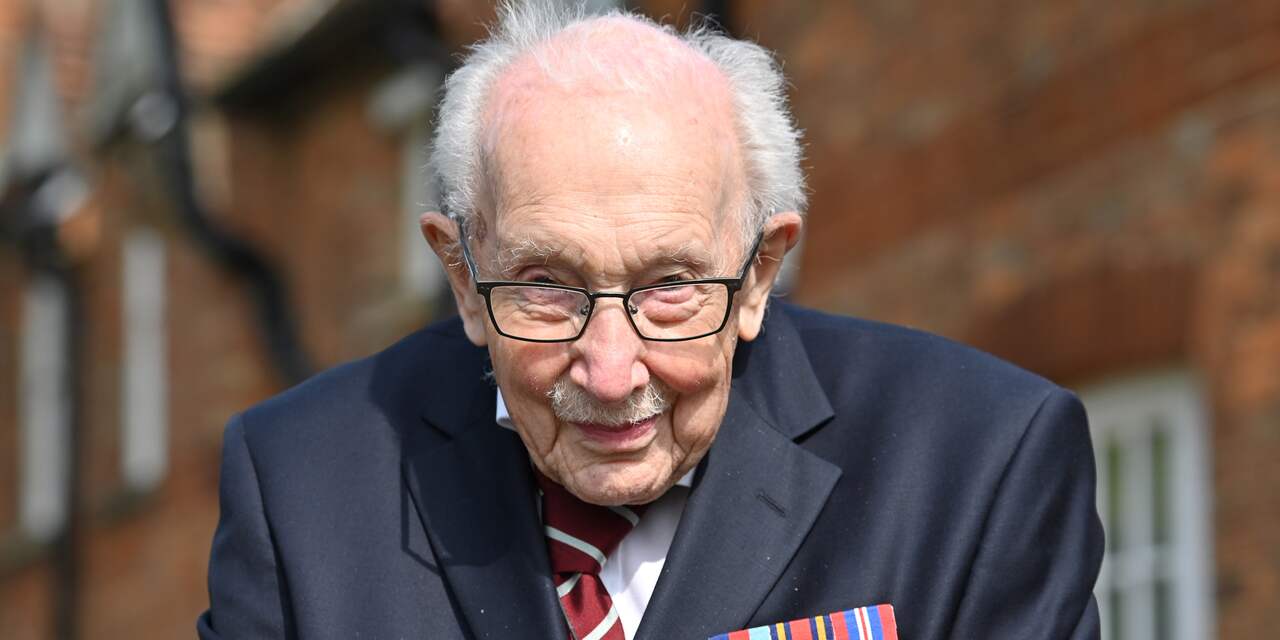 Britse oorlogsveteraan en corona-icoon Tom Moore (100) overleden