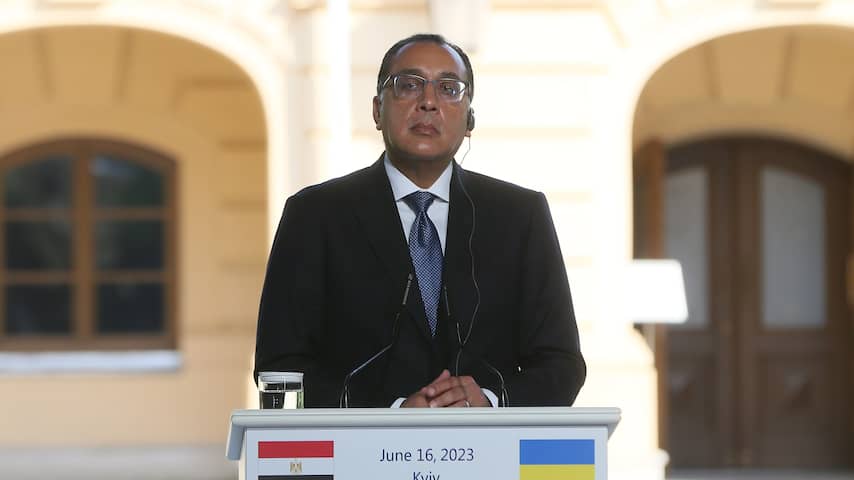 De Egyptische premier Mostafa Madbouly
