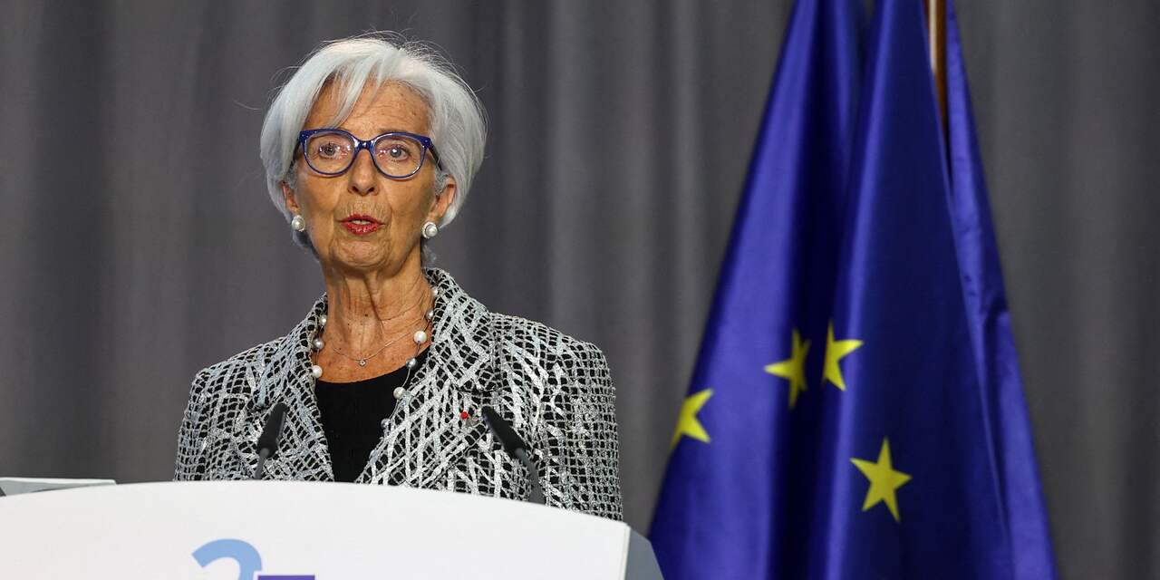 ECB-president Lagarde vindt inflatie nog steeds te hoog en zint op renteverhoging