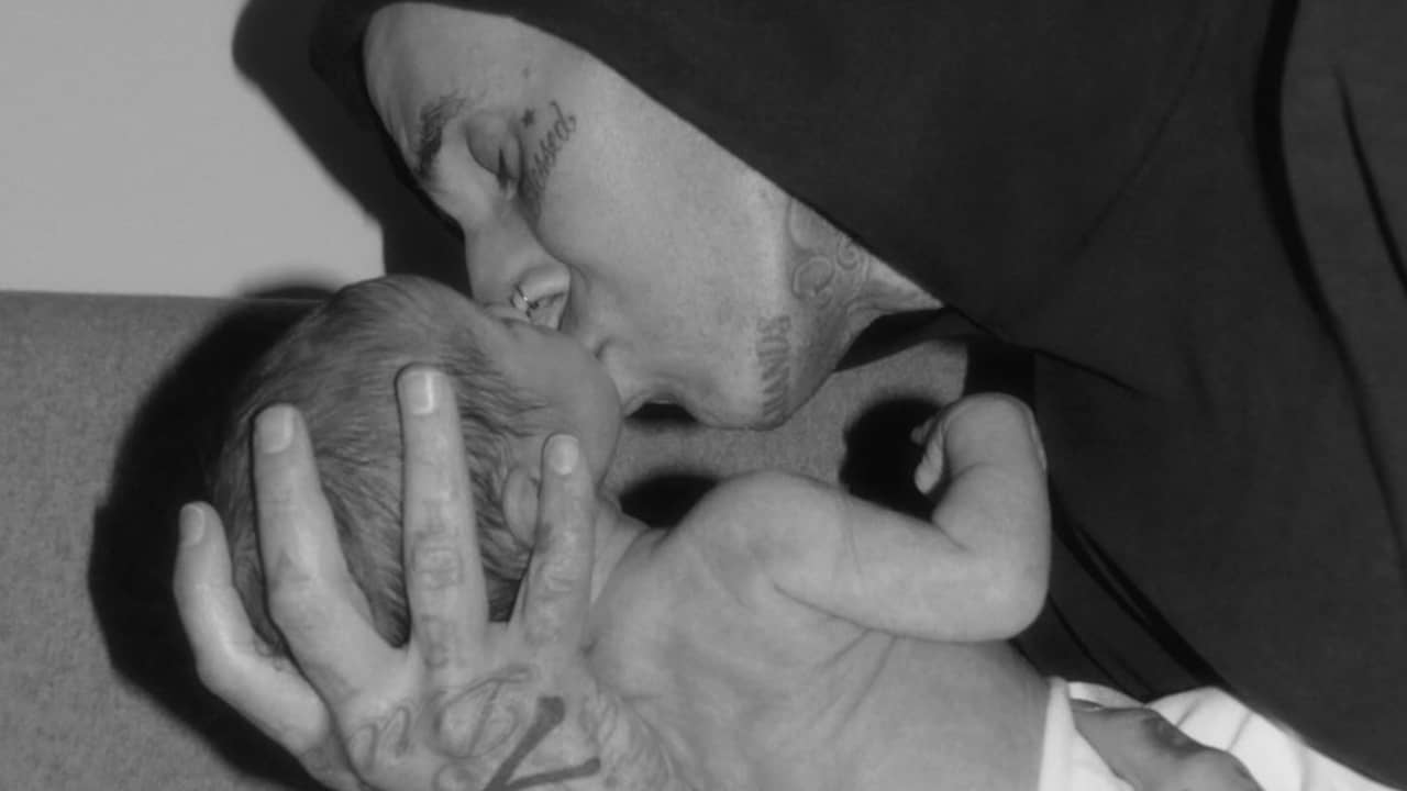 Kourtney Kardashian and Travis Barker Share First Photos of Son Rocky on Instagram