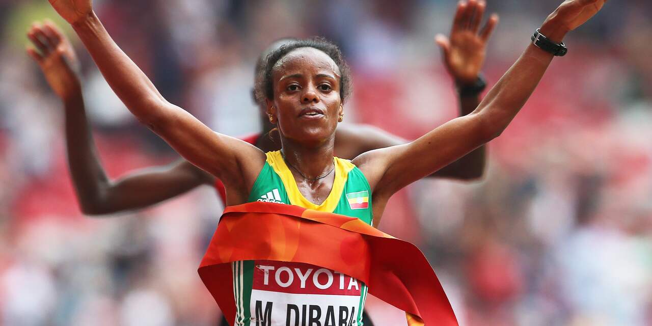 Ethiopische Dibaba wint marathon op WK atletiek