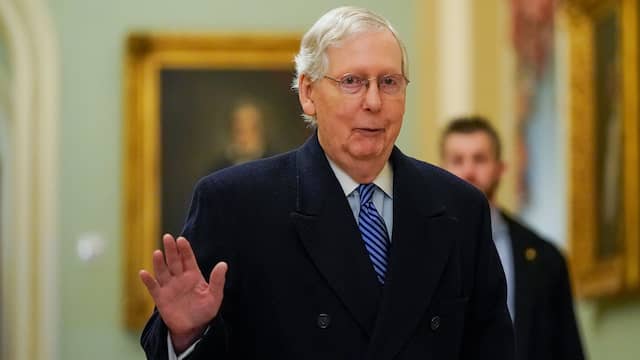 Mitch McConnell, leader of the Republican majority in the Senate until the end of January.