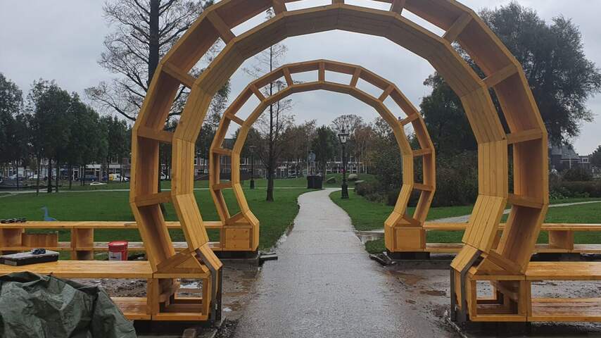 Kunstwerk Singelpark Leiden