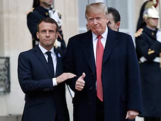 Trump en Macron: 'Europese landen moeten meer bijdragen aan NAVO'