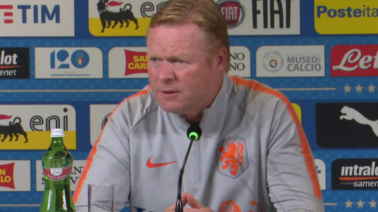 Bondscoach Koeman verwacht 'pittige pot' tegen Italië