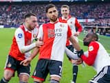 Feyenoord knokt zich diep in blessuretijd naar gelijkspel tegen tiental PSV