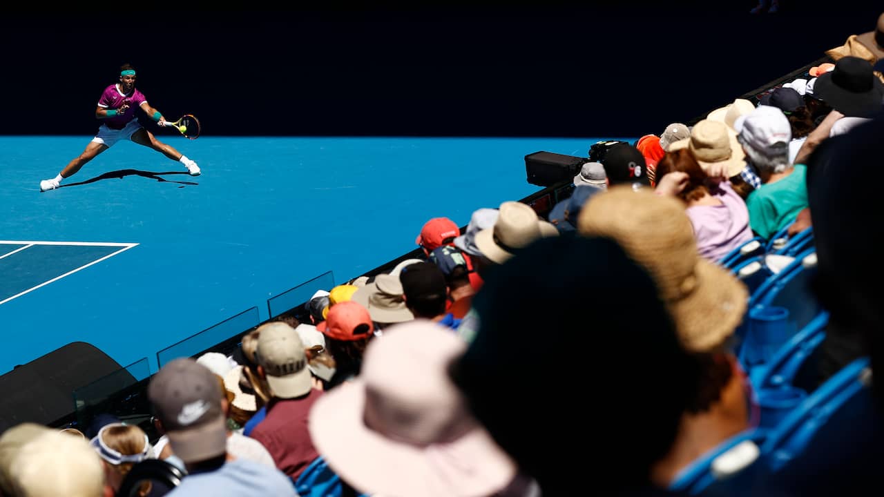 Op de Australian Open wordt (deels) met publiek gespeeld.