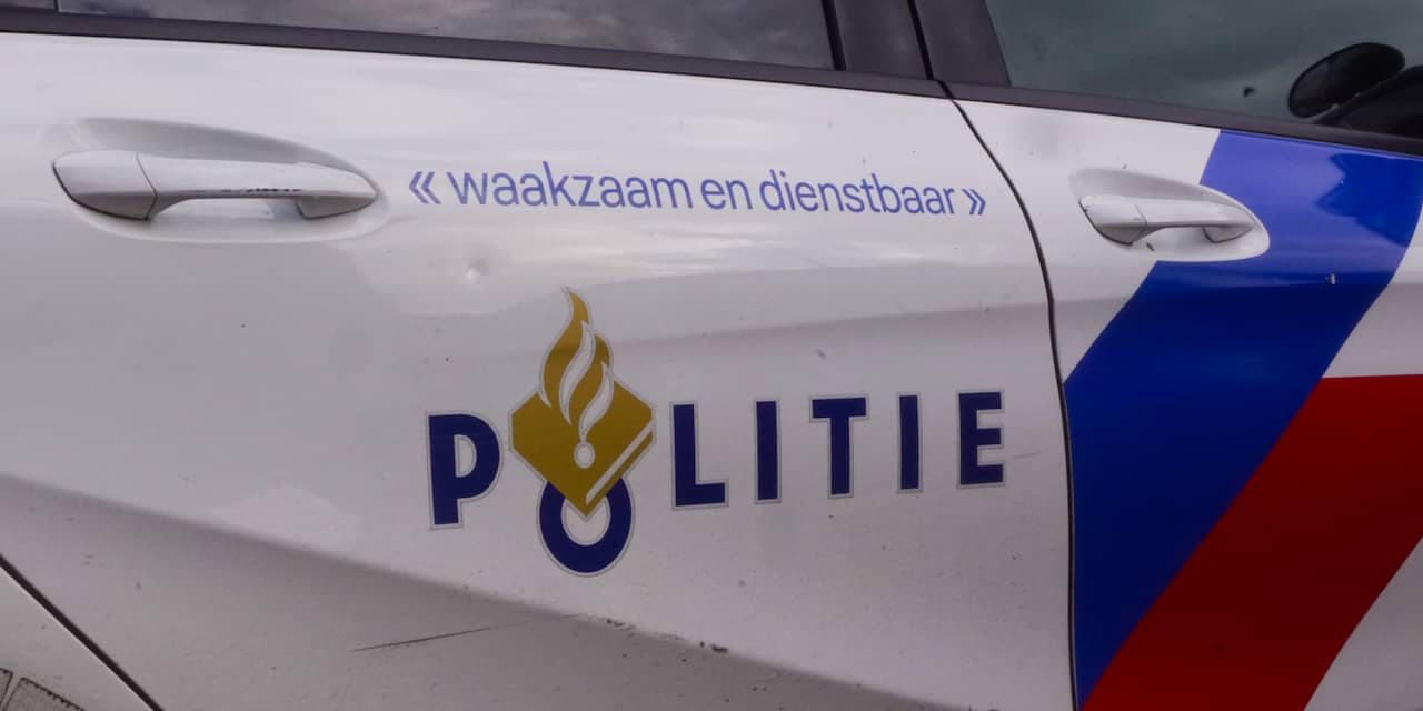 Politieauto rijdt tegen paaltje bij brandmelding in Breda