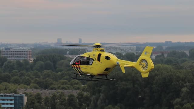 Traumahelikopter geland voor ongeval bij Arena. Traumahelikopter geland voor ongeval bij Arena.