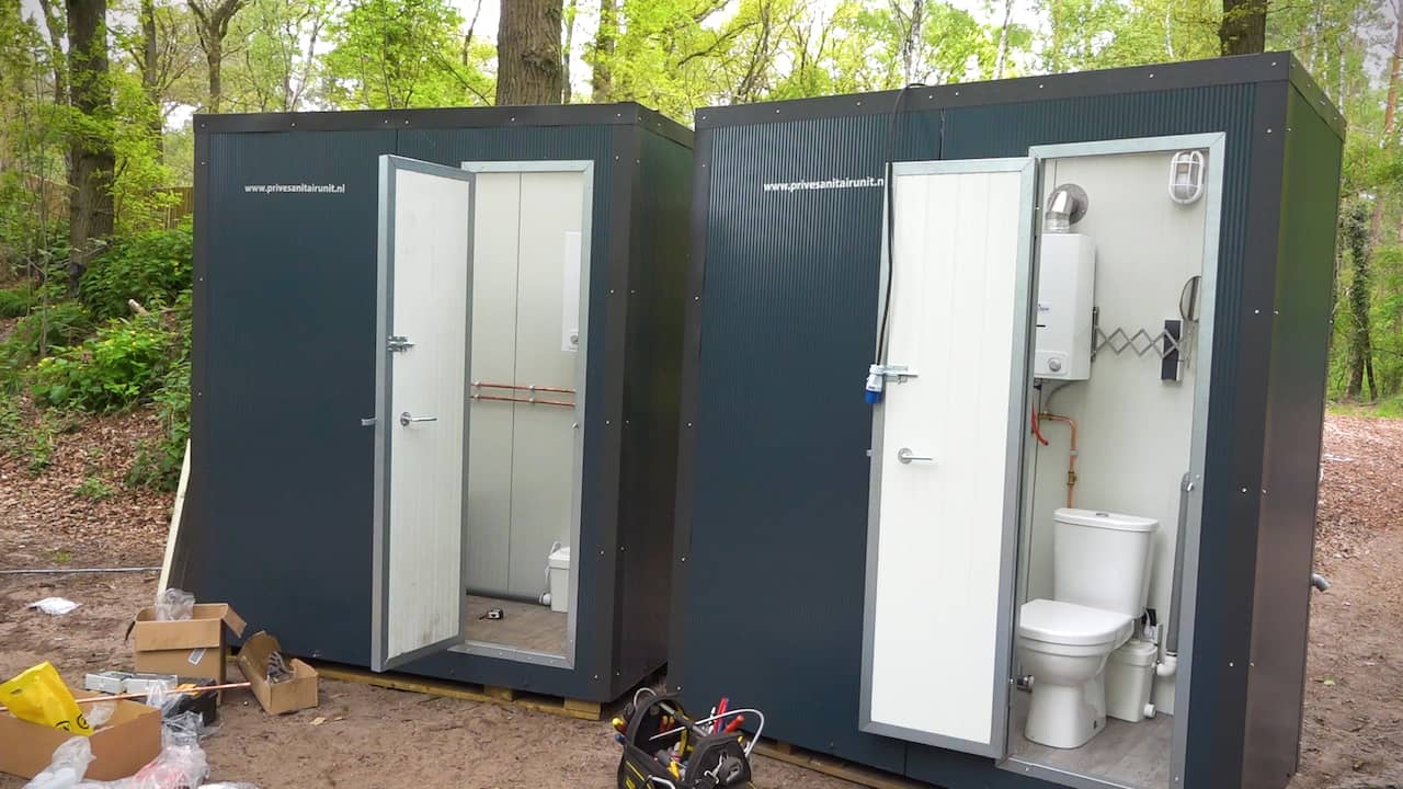 Beeld uit video: Coronaproof kamperen: iedere gast een mobiele badkamer