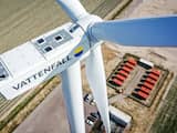 Vattenfall energiepark Haringvliet windmolen windturbine batterijen